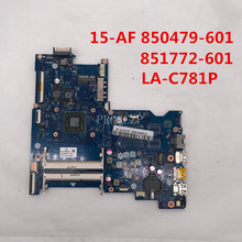 Envío Gratis 15-AF 850479-601, 851772-601 ABL51 LA-C781P placa base de computadora portátil DDR3 trabajando bien 2024 - compra barato