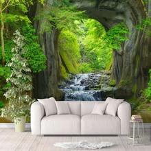 3D Fresh Rill Nature Forest Wall Mural Photo Wallpaper Scenery for Walls 3D Room Landscape Wall Paper for Living Room Home Decor 2024 - buy cheap