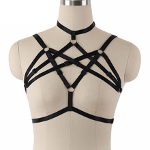 Women Sexy Body Harness Gothic Cage Bras Elastic Harness Bra Criss Cross Crop Top Underwear Sexy Bondage Harness Lingerie O0225 2024 - buy cheap