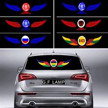 90*25cm Wing Flash Car Sticker Music Rhythm LED EL Sheet Light Lamp Sound Music Activated Equalizer 2024 - buy cheap