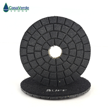 Free shipping DC-BBFF02 black buff polishing pad 4 inch 100mm wet for polishing granite and marble 2024 - buy cheap