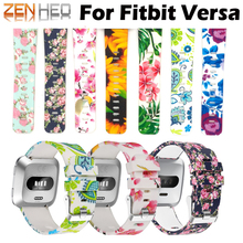 Correa de muñeca para reloj inteligente Fitbit Versa, banda de repuesto suave, para Fitbit Versa 2024 - compra barato