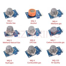 Módulo de Sensor de detección de Gas, Kit de iniciación de Sensor de Gas, MQ-2, MQ-3, MQ-4, MQ-5, MQ-6, MQ-7, MQ-8, MQ-9, 9 Uds. Por lote 2024 - compra barato