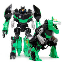 WEIJIANG Plastic ABS + Alloy Transformation Robots Model Toys Cool Anime Green Dinosaur Action Figures Classic Kid Toys Boy Gift 2024 - buy cheap