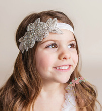 1pcs Cute Crystal Headbands Girl Elastic Headbands With Flower Rhinestone Lovely Wedding Hairbands Hair Accessories Photo Props 2024 - buy cheap