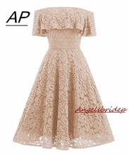 Angelsbrief 1950s v-neck curto vestidos de baile sexy com decote em v boné de ombro renda alta qualidade 8th grade vestidos formais venda quente 2024 - compre barato