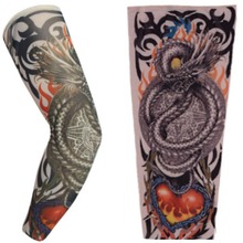 Модный дизайн поддельные татуировки рукав 1 шт мужские и женские поддельные боди-арт Временные татуировки рукава фестиваль тело рука ноги чулки «Хэллоуин» 2024 - купить недорого