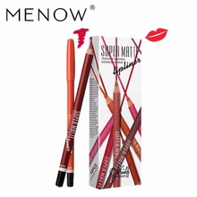 MENOW 12 color matte lip liner  pencil durable  Long lasting lipstick pencil waterproof beauty lip cosmetics  P102 2024 - buy cheap