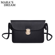 Mara's Dream New 2018 New Bags PU Leather Flap Solid Mini Shoulder Bag Simple Crossbody Bags Purse Bolsas Feminina 2024 - buy cheap