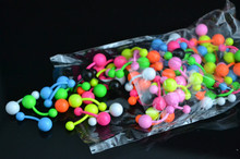 50PCS Neon Color Body Piericng jewelry-Navel Button Barbells Navel Rings14gx10x5/8mm 2024 - buy cheap