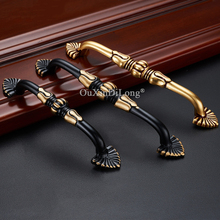 High Quality 2PCS European Solid Brass Kitchen Cabinet Door Handles Cupboard Wardrobe Drawer Wine Cabinet Pulls Handles & Knobs 2024 - buy cheap