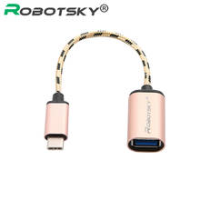 Type-C "папа" в USB 3,0 Женский OTG кабель для передачи данных адаптер конвертер USB-C кабель для Samsung S8 Macbook Xiaomi Mi5 6 4C Huawei P9 LG 2024 - купить недорого