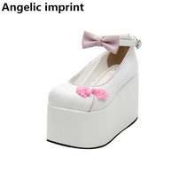 Angelic imprint china national style woman mori girl lolita cosplay shoes lady high wedges heel pumps women princess dress shoes 2024 - buy cheap