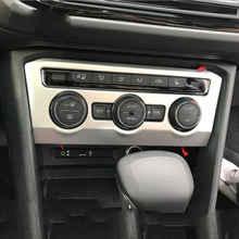 Для Volkswagen Tiguan L 2017 1 шт. ABS хромированный автомобильный переключатель кондиционера Накладка для автомобиля Стайлинг Аксессуары 2024 - купить недорого