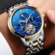 Relogio Masculino LIGE Mens Watches Top Brand Luxury Automatic Mechanical Watch Men Full Steel Business Waterproof Sport Watches 2024 - buy cheap