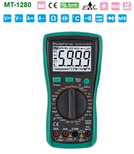 Pro'skit MT-1280 3 5/6 true RMS high precision automatic digital display anti-burning multimeter Capacitance Temperature test 2024 - buy cheap