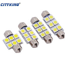 10pcs/lot festoon led c5w 31mm 36mm 39mm 42mm 5050 SMD 6LED Festoon 6smd light LED Interior car Lamp Bulb For Car 2024 - buy cheap