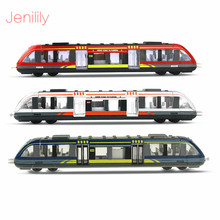 Carro de brinquedo com escorregador, modelo de trem de alta velocidade em 3 cores, veículos em miniatura, brinquedos educativos para meninos, presente de aniversário de crianças 2024 - compre barato