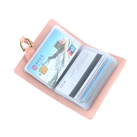 Titular de la tarjeta de crédito Organizador De PVC láser de 20 bits Billetera Estuche de Tarjetas Transparente