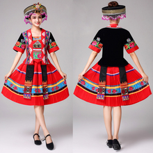 Женский винтажный костюм Hmong, классический китайский костюм для танца 2024 - купить недорого
