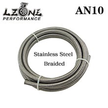 LZONE - AN10 10AN (14.2MM / 9/16" ID) STAINLESS STEEL BRAIDED Racing Hose Fuel Oil Line 5 METER/ 5M JR7114 2024 - buy cheap