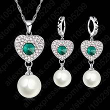 6 Colors REAL PEARL Natural Pearl Jewelry Set 925 Sterling Silver Hot Bridal Wedding Jewelry Set Pretty Crystal For Women 2024 - buy cheap