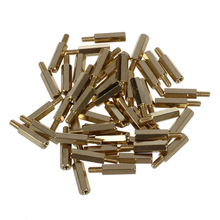 HHTL-50 Pcs Screw PCB Stand-off Spacer Hex M3 Male x M3 Female 15mm Length 2024 - buy cheap
