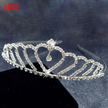 Ainameisi novo 8 estilo princesa casamento acessórios de cabelo cristal strass moda nupcial tiara bandana coroa casamento para a menina 2024 - compre barato