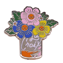 La Croix  Flowers Hard Enamel Pin Badge brooch 2024 - buy cheap