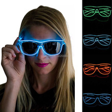 GZYUCHAO EL Luminescent Glowing glasses Neon LED Light Up glasses Party dance stage props Comic Con Decoration 2024 - buy cheap