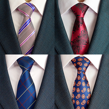 New Arrivel Paisley Ties For Men Classic Silk Jacquard weave Wedding Neck Ties Business Neckties 8cm Corbatas Hombre 2016 2024 - buy cheap