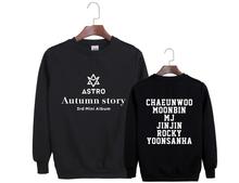 Astro autumn story album same member name printing o neck pullover hoodies kpop k-pop fashion unisex loose sweatshirt 2024 - buy cheap