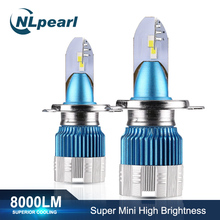 NLpearl 2x Mi2 50W 8000LM 6000K Headlight Bulbs H7 H4 Led Bulb H3 H1 9005/HB3 9006/HB4 H8 H9 H11 Led Fog Headlamp Bulb 12V 24V 2024 - buy cheap
