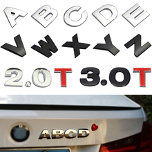 45 мм DIY стикер для автомобиля с цифрами и буквами, Цифровой алфавит, эмблема, Значки для мотоцикла, наклейка для BMW, Audi, Ford, VW, Toyota, автомобильные аксессуары 2024 - купить недорого