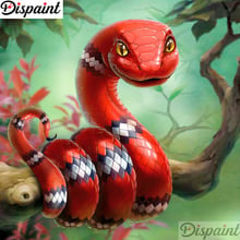 Dispaint cuadrado completo/redondo taladro 5D DIY diamante pintura "Animal serpiente paisaje" 3D bordado punto de cruz 5D hogar Decoración A12418 2024 - compra barato