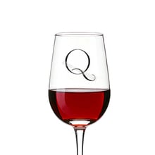 Family Monogram Wine Glasses Sticker Elegant Riesling Style Font Letter Decal Custom name initials Single Monogram Sticker EB031 2024 - buy cheap