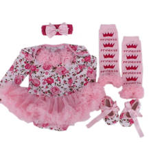 Christmas 2019 Newborn Baby Girl Minnie Clothes Sets Baby Lace Tutu Dresses Bodysuit Infant Rompers 4PCS Bebes clothing Sets 2024 - buy cheap