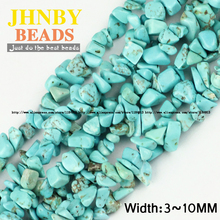 JHNBY Blue Irregular Gravel stone beads High quality Natural stone 86cm strand Chips beads Jewelry bracelet making DIY 2024 - buy cheap