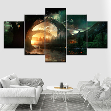 Canvas Painting The river under  old tree landscape Wall Art Pictures Modular Wallpapers Poster Print Home Decor 2024 - buy cheap