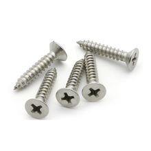 20pcs M5 Self Tapping Screws 10/12/14/16/18//20/22/25/30/35/38//40/45/50/55/60mm Cross Screw Marine Grade Stainless Steel flat 2024 - buy cheap