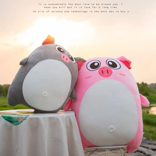 New creative cartoon pig appease toys feather cotton cute pink pig pillow soft plush toy zodiac pig cute doll peluche toys 2024 - buy cheap