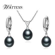 WATTENS Trendy Pearl Jewelry wedding engagement jewelry sets Natural Pearl pendant Necklace women/stud Earrings,party earrings 2024 - buy cheap