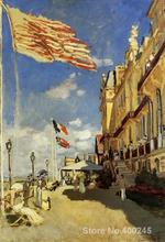 Hotel des Roches Noires Trouville Claude Monet painting for sale oil on canvas Hand painted High quality 2024 - buy cheap
