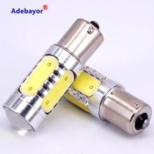 4 pcs/lot 1156 Ba15S P21W 7.5W COB Auto Car LED Lamps Tail Brake Headlight Fog Turn Signal Bulbs Back light 2024 - buy cheap