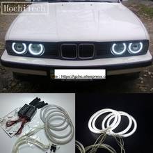 HochiTech For BMW E30 E32 E34 1984-1990 Ultra Bright Day Light DRL CCFL Angel Eyes Demon Eyes Kit Warm White Halo Ring 120mm*4 2024 - buy cheap