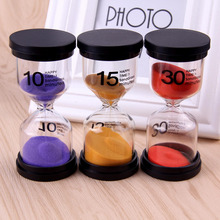 3pcs Hourglass Sand Clock Timer Sandglass 10 15 30 min for Classroom Game Home Office Decoration Assorted Random Colors 2024 - buy cheap