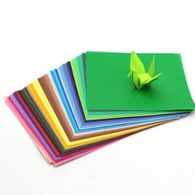 100 hojas de papel de Origami para niños, 50 colores, 10/15/17cm, papel de Color para manualidades, grúa, Rosa 2024 - compra barato