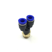 Conector neumático en forma de T, rosca macho BSP de 3 vías, 10mm, 6mm, 8mm, 12mm, tubo de manguera OD M5 1/8 ", 1/4", 3/8 ", 1/2" 2024 - compra barato
