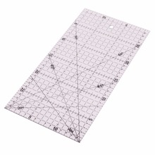 Régua de acrílico transparente para escola e escritório, régua de desenho para alunos e meninas, ferramenta de costura, 30x15x0.2cm, 1 peça 2024 - compre barato