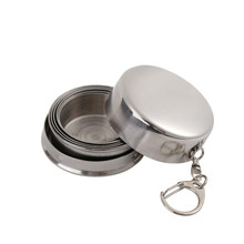 Retractable Cup Stainless Steel Camping Folding Cup Portable Outdoor Travel Demountable Collapsible Cup With Keychain 2024 - buy cheap